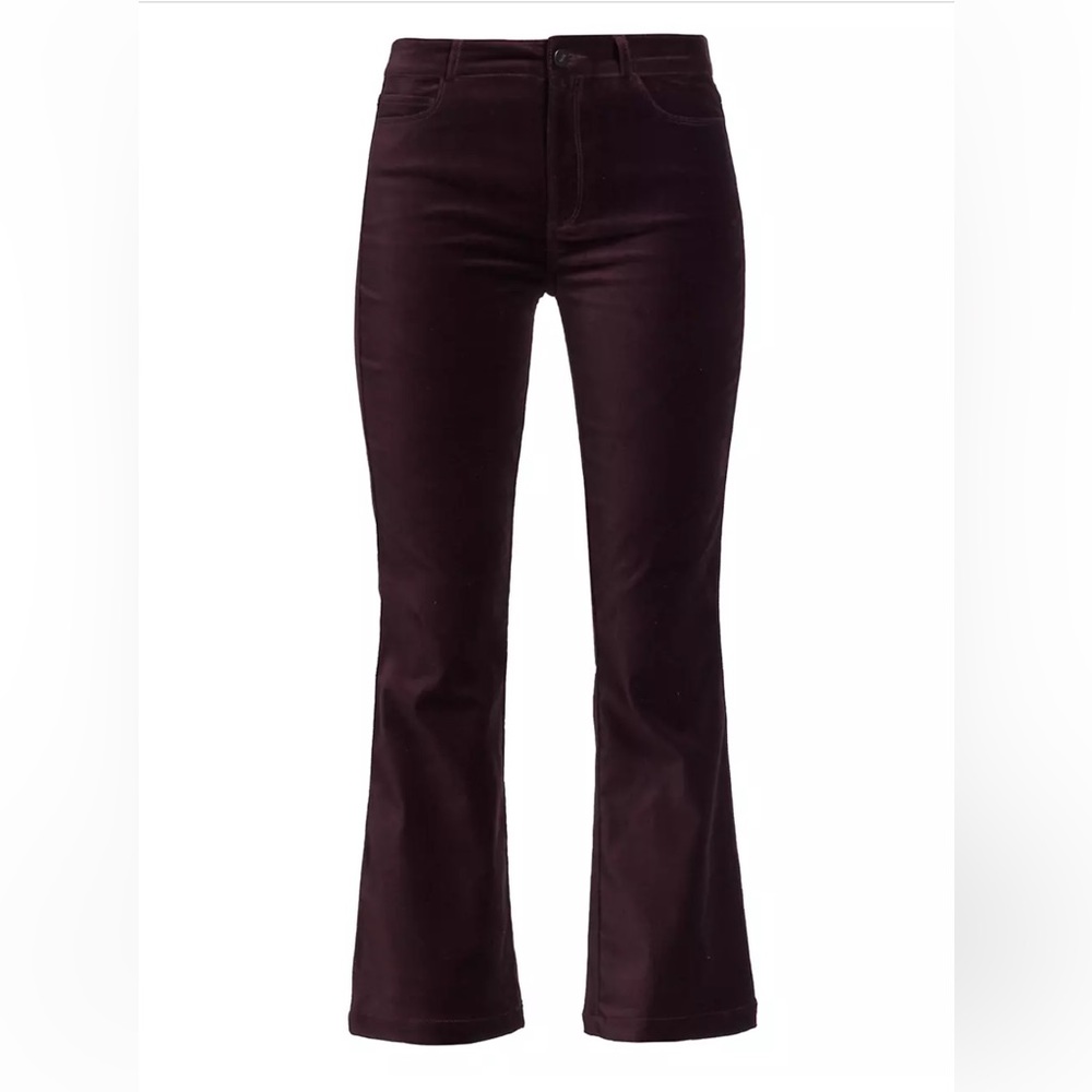 Paige velvet flare pants